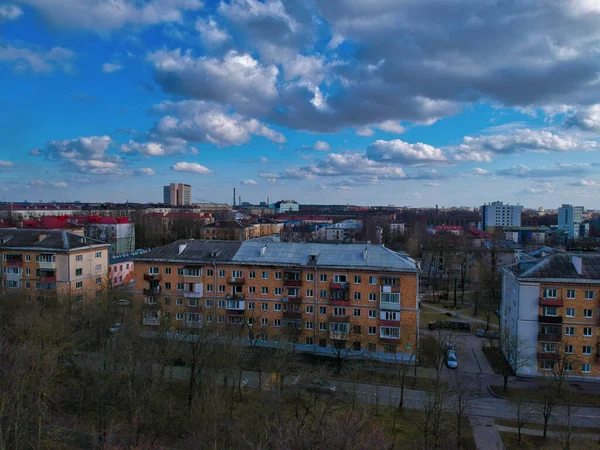 Une Vue Aérienne Beau Paysage Urbain Minsk Biélorussie — Photo