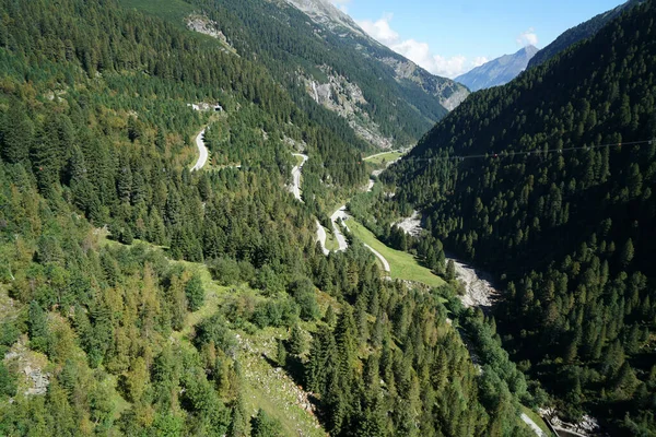 Montañas Densamente Boscosas Central Hidroeléctrica Del Valle Zillertal Austria — Foto de Stock