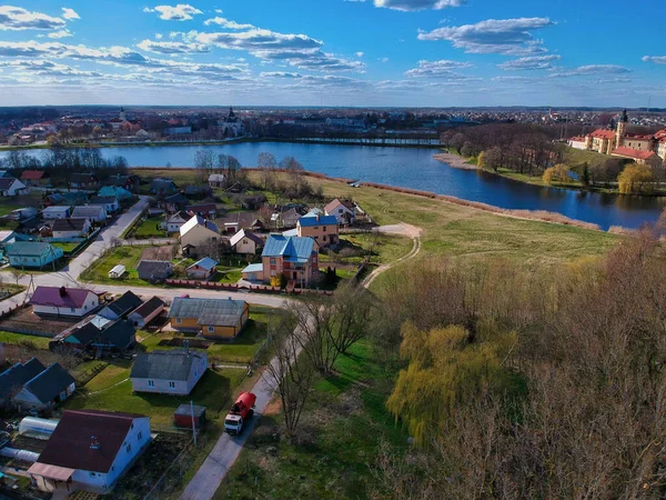 Eine Luftaufnahme Des Schönen Neswisch Minsk Weißrussland — Stockfoto