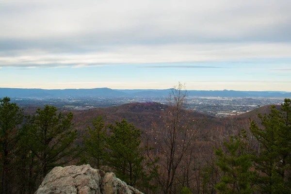 Ett Vackert Fjälllandskap Med Buskar Virginia — Stockfoto