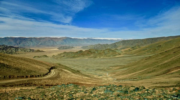 Uma Bela Paisagem Natureza Selvagem Mongol Paisagem — Fotografia de Stock