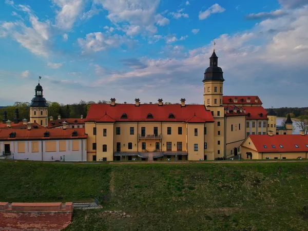 Widok Lotu Ptaka Piękny Zamek Nesvizh Mińsk Białoruś — Zdjęcie stockowe