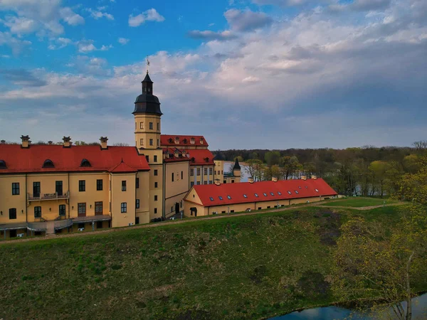 Aerial View Beautiful Nesvizh Castle Minsk Belarus — Stock Photo, Image