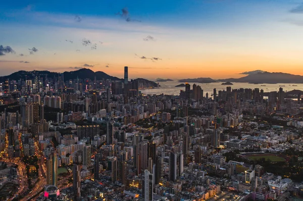 Disparo Aéreo Desde Hong Kong —  Fotos de Stock