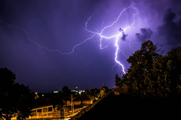 Krásný Záběr Blesku — Stock fotografie