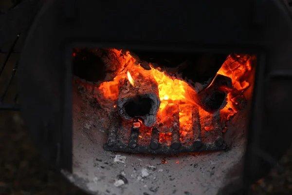 暖炉のクローズアップショット — ストック写真