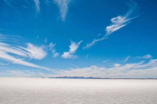 Eine Schöne Aufnahme Der Salzebene Isla Incahuasi Bolivien — Stockfoto