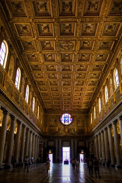 Una Vista Vertical Basílica Papale Santa Maria Maggiore Roma Italia — Foto de Stock