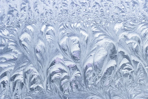 Крупный План Абстрактного Зимнего Рисунка Красивыми Узорами — стоковое фото