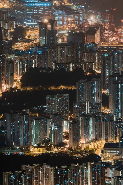 Hong Kong City Building Jelenet — Stock Fotó