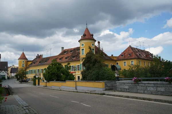 Istana Wiesent Bawah Langit Yang Mendung Bavaria Jerman — Stok Foto