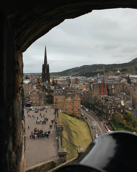 Красивый Вид Эдинбург Окна Замка — стоковое фото