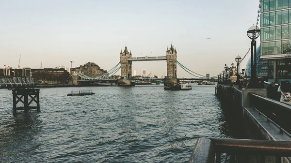 Крупный План Тауэрского Моста Лондоне Великобритания — стоковое фото