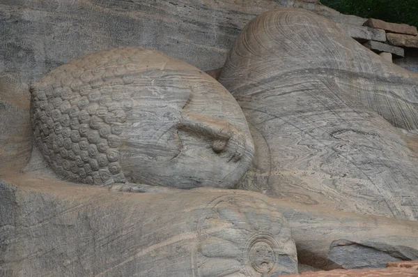 Gal Vihara Nın Nissankamallapura Sri Lanka Daki Tarihi Dönüm Noktasının — Stok fotoğraf