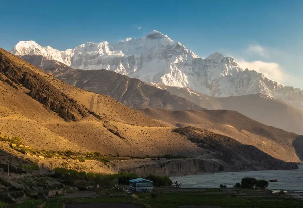 Piękne Ujęcie Wioski Kagbeni Nepalu — Zdjęcie stockowe