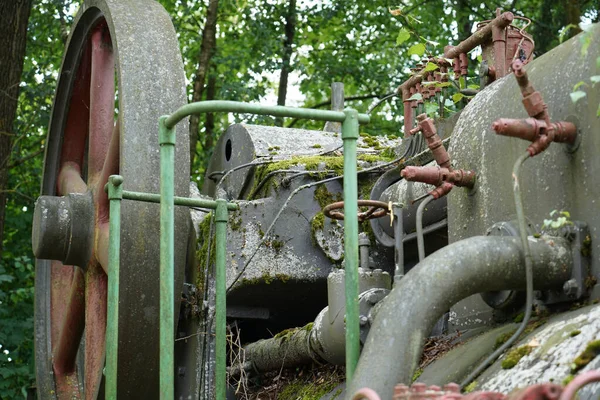 Viejo Vehículo Oxidado Abandonado Bosque —  Fotos de Stock