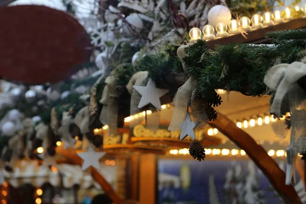 Eine Nahaufnahme Der Schönen Weihnachtsdekoration — Stockfoto