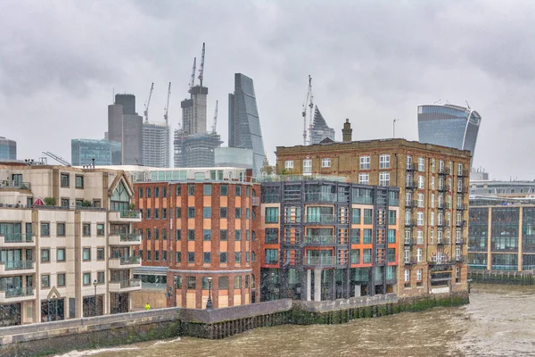 Widok Ekskluzywnej Nieruchomości Położonej Pobliżu Square Mile Centrum Londynu — Zdjęcie stockowe