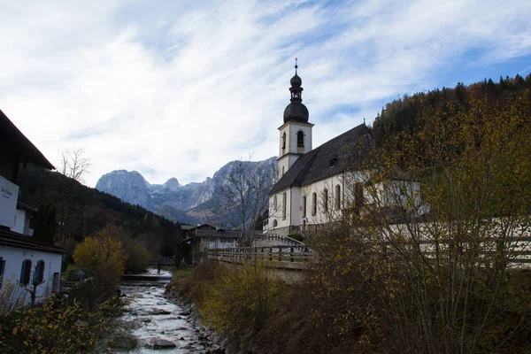 Uma Bela Foto Uma Igreja Paroquial São Sebastião Alemanha — Fotografia de Stock