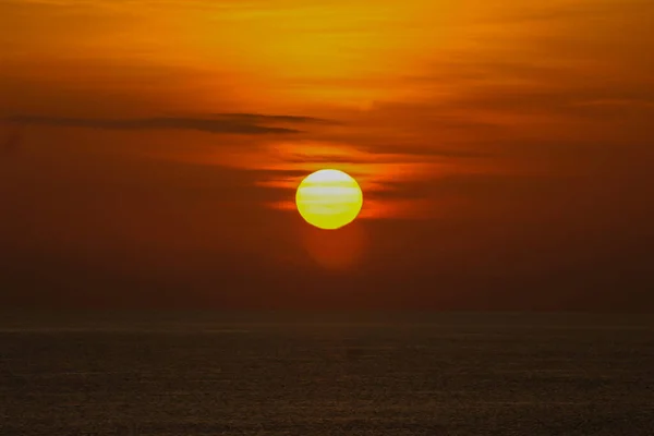 Denizin Üzerinde Gün Doğumu Deniz Manzarası — Stok fotoğraf