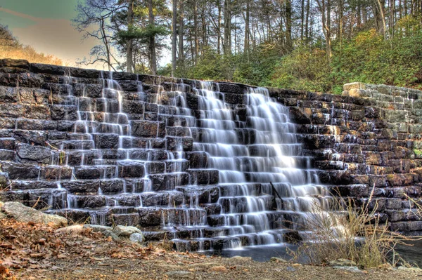 Vacker Bild Kaskad Lager Vattenfall — Stockfoto