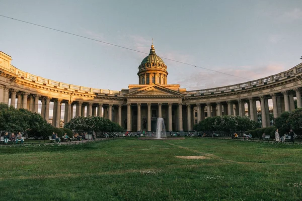 Famosa Catedral Kazan São Petersburgo Rússia — Fotografia de Stock