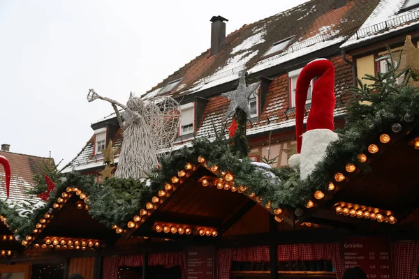 Gros Plan Belles Décorations Noël — Photo