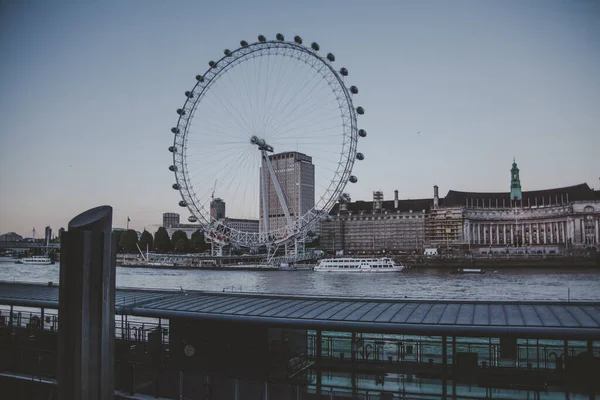 Londra Regno Unito 2015 Paesaggio Urbano Del Famoso London Eye — Foto Stock