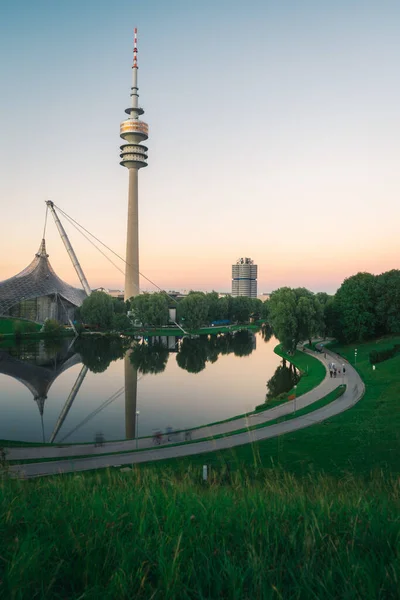 Munich Alemanha Setembro 2020 Parque Olímpico Munique Bmw Sede Segundo — Fotografia de Stock