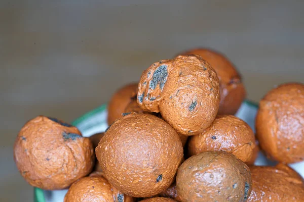 A pile of Lightweight expanded clay aggregate, LECA — Stock Image Pile Lightweight Expanded Clay Aggregate Leca Stock Photo