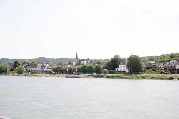 Koblenz Duitsland Jul 2019 Uitzicht Vanaf Een Boot Tijdens Tocht — Stockfoto