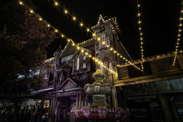 Amusement Park Night — Stock Photo, Image