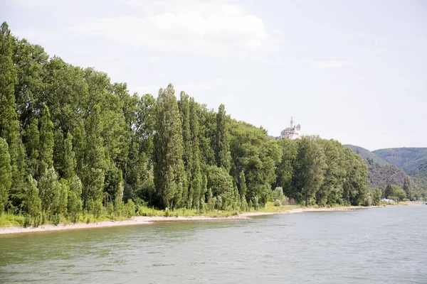Koblenz Německo Července 2019 Pohled Lodi Při Výletě Podél Říčního — Stock fotografie