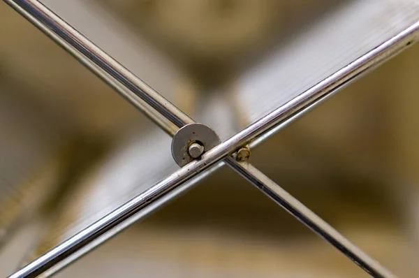 金属皿乾燥機の詳細のクローズアップショット — ストック写真