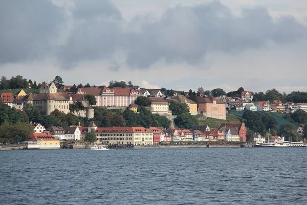 Krásný Snímek Meersburgu Bodamského Jezera Německu — Stock fotografie