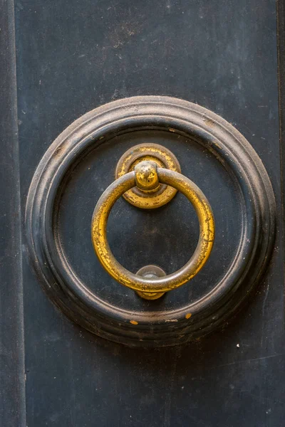 Closeup Shot Old Doorknob Door Rome Italy — Stock Photo, Image