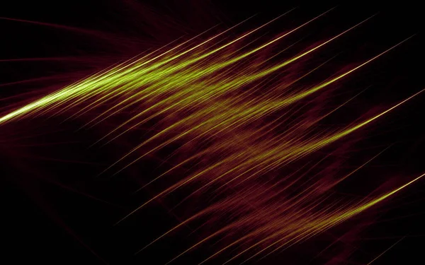 Ілюстрація Яскравих Кольорових Ліній Уяву Ізольованих Темному Тлі — стокове фото