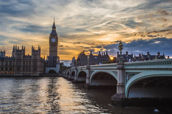 Uno Scatto Mozzafiato Delle Case Del Parlamento Del Big Ben — Foto Stock