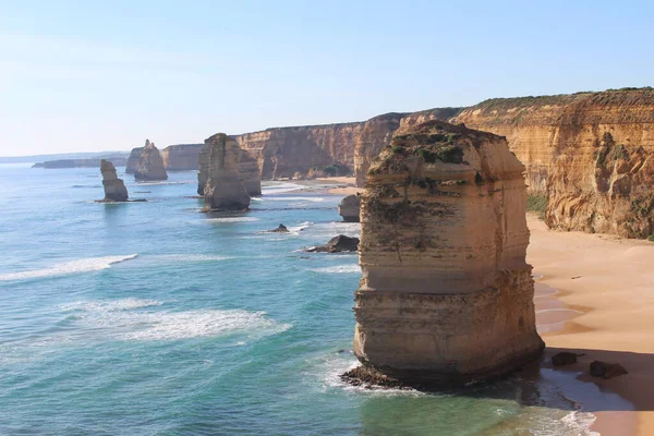 Une Vue Des Douze Apôtres Dans Océan Pacifique Victoria Australie — Photo