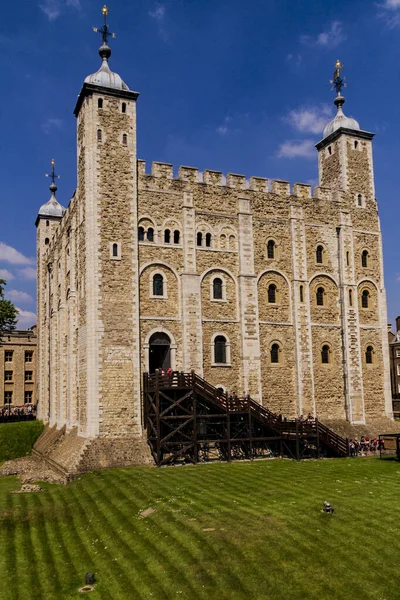 Κάθετη Λήψη Του Tower London Landmark Ηνωμένο Βασίλειο — Φωτογραφία Αρχείου