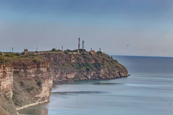 Sziklás Part Cape Kaliakra Fekete Tenger Bulgária — Stock Fotó