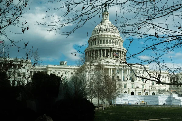 Uma Foto Panorâmica Capitólio Dos Estados Unidos Washington Nos Eua — Fotografia de Stock