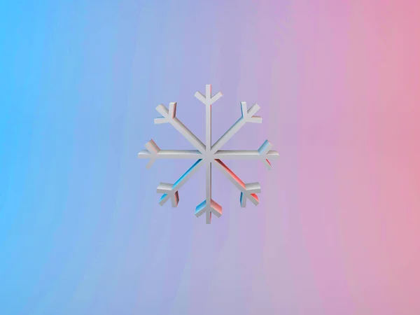 Illustration Christmas Snowflake Gradient Background — Stock Photo, Image