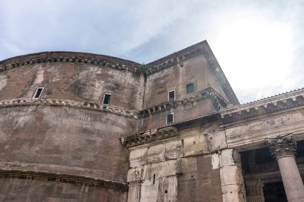 Famoso Panteão Romano Histórico Roma Itália — Fotografia de Stock