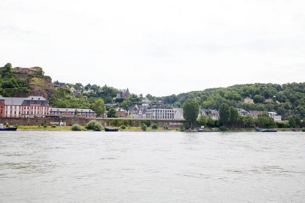 Koblenz Allemagne Juil 2019 Vue Depuis Bateau Lors Voyage Long — Photo