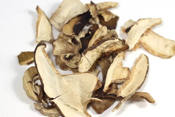 Closeup Shot Cut Mixed Dried Mushrooms Royalty Free Stock Photos