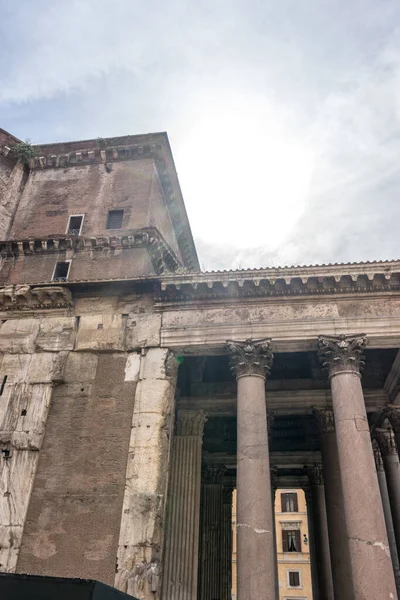 Famoso Panteão Romano Histórico Roma Itália — Fotografia de Stock