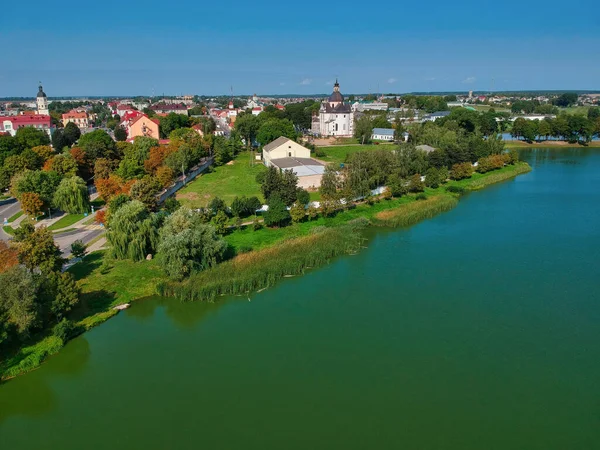 Luftaufnahme Einer Wunderschönen Stadtlandschaft Meer Weißrussland — Stockfoto