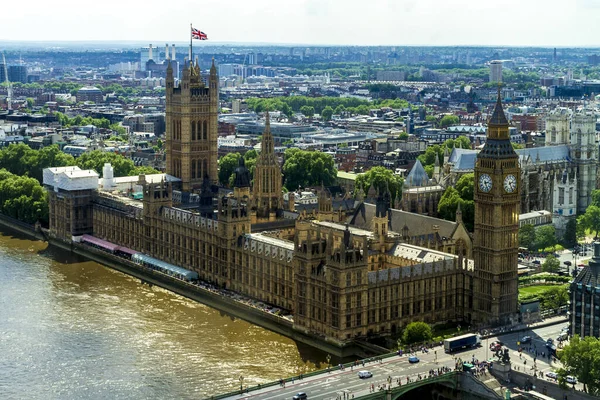 Une Belle Vue Aérienne Palais Westminster Situé Londres Royaume Uni — Photo