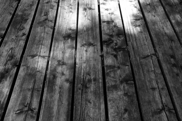 Grayscale Shot Old Wooden Background — Stock Photo, Image